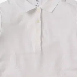 GAP Kids White Relaxed Cotton Polos image 3