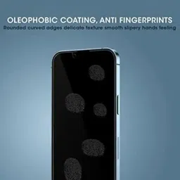 DUCE Privacy Tempered Glass for iPhone 14 Plus Anti Scratch and Anti Oil Screen Protector - Black image 4