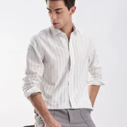 Calvin Klein Jeans Brilliant White Stripes Regular Fit Shirt-picture-24