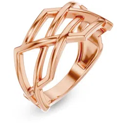 Kisna Diamond & Gold Jewellery 18k (750) Rose Gold Ring for Women-picture-29