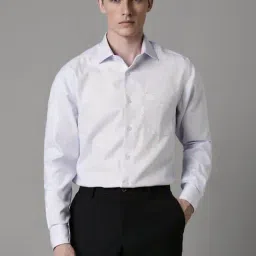 Louis Philippe Blue Cotton Regular Fit Checks Shirt-picture-35