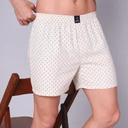 Urban Scottish Beige Cotton Regular Fit Printed Boxers image 3