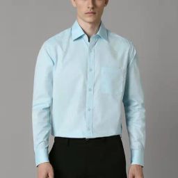 Louis Philippe Blue Cotton Regular Fit Shirt-picture-45
