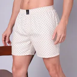 Urban Scottish Beige Cotton Regular Fit Printed Boxers image 4