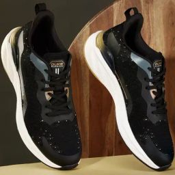 Duke Men's Black Running Shoes-picture-24