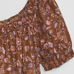 GAP Brown Floral Top image 5