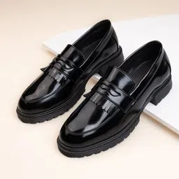 Styli Men Faux Leather Chunky Loafers image 1