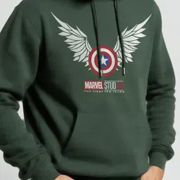 MaverIQ Men Printed Hooded Sweatshirt image 4