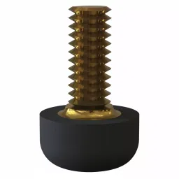 ESSENTRA COMPONENTS Threaded Stud Screw-On Bumper Rubber Black 5.1 mm Thickness, TB-4-picture-9