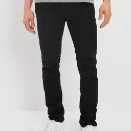 American Eagle Z Black Slim Fit Distressed Jeans-image-70