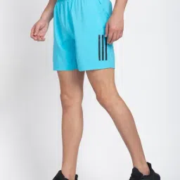 Adidas Blue Regular Fit Striped Shorts image 3