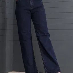 LIVE OK Women Relaxed Fit High-Rise Stretchable Jeans-image-33