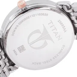 Titan Women Rose Gold-Toned Analogue Chronograph Watch NL2569KM02 image 5