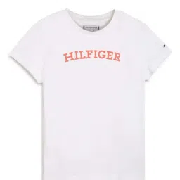 Tommy Hilfiger Kids White Logo Regular Fit T-Shirt-picture-32