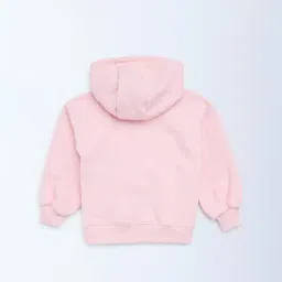 HOP Kids by Westside Pink Animal Design Cotton-Blend Hoodie image 2