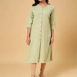 Rangmanch by Pantaloons Green A Line Kurta-picture-33