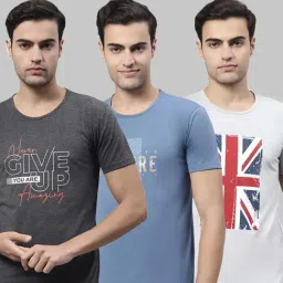 Vimal Jonney Multi Cotton Regular Fit Printed T-Shirt - Pack of 3-picture-16