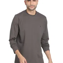 Turtle Grey Cotton Slim Fit T-Shirts-image-18