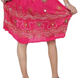 Exotic India Embroidered A-Line Mini Skirt image 2
