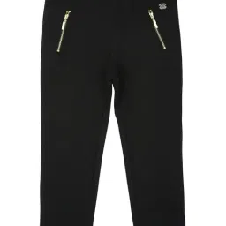 Peter England Girls Black Solid Jeggings-picture-10