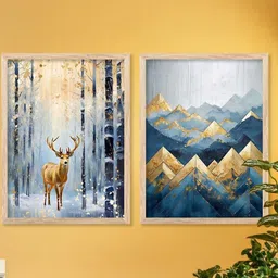 WALLLANE Brown Wood Wall Art-picture-33