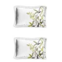 ddecor live beautiful DDecor Live Beautiful, Cotton 1 Double Bedsheet With 2 Pillow Covers, 144 Tc, Green image 3