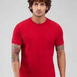 Park Avenue Men Solid Round Neck T-shirt-image-86