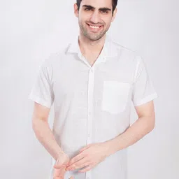 THE BEETEL HOUSE Men Comfort Slim Fit Solid Spread Collar Cotton Casual Shirt-picture-24