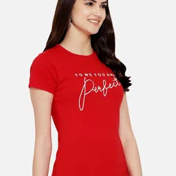 Tromko Women Typography Printed T-shirt image 2