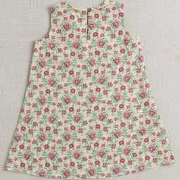 The Magic Wand Sleeveless Floral Printed & Lace Embellished Kurta Palazzo With Dupatta Set - Off White image 3