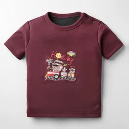 Kidi Wav Pack Of 2 Half Sleeves Animals & Doodle Art Printed Coordinating Tees & Shorts Set - Multi Colour image 2