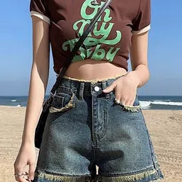StyleCast Women Slim Fit High-Rise Shorts-image-20
