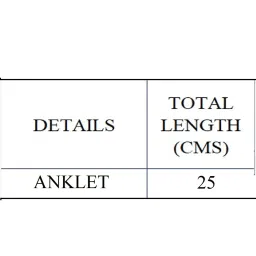 Oomph Gold Tone American Diamond AD Ethnic Anklets - Pair of 1 image 5