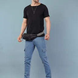 NIVASU Men Regular Fit Mid-Rise Stretchable Jeans image 4