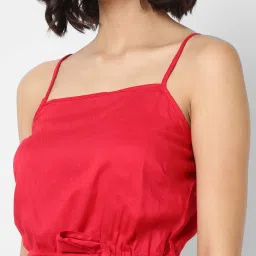 VASTRADO Pink Shoulder Strap Jumpsuit image 5