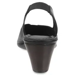 Metro Women's Black Sling Back Sandals image 5