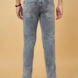 SF Jeans by Pantaloons Charcoal Skinny Fit Heavily Washed Jeans image 2