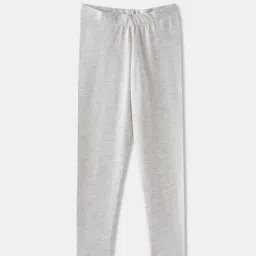 R&B Kids Grey Melange Slim Fit Leggings-picture-36