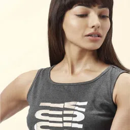 Ajile by Pantaloons Grey Cotton Graphic Print T-Shirt image 5