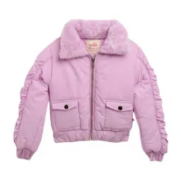 Blue Giraffe Kids Lilac Regular Fit Jacket-picture-35