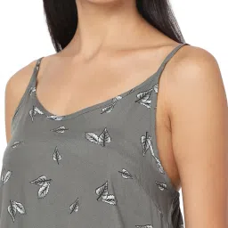 Smarty Pants Dark Grey Cotton Print Top With Pyjamas image 5