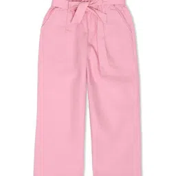 United Colors of Benetton Kids Pink Cotton Trousers-picture-38