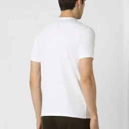 Van Heusen White Regular Fit Printed T-Shirt image 2