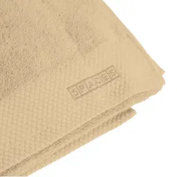 Spaces Luxury Beige Egyptian Cotton 670 GSM Hand Towel - Set of 2 image 5