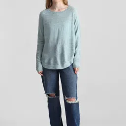 Only Sky Blue Regular Fit Pullover image 5