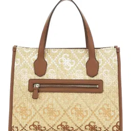 Guess Cognac Silvana Logo Tote image 2