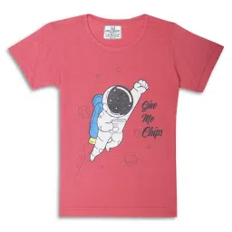 Vimal Jonney Kids Black & Pink Printed T-Shirt (Pack of 2) image 2