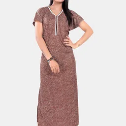 Be You Abstract Printed Maxi Nightdress image 1