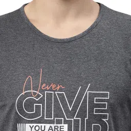 Vimal Jonney Dark Grey Regular Fit Printed T-Shirt image 5