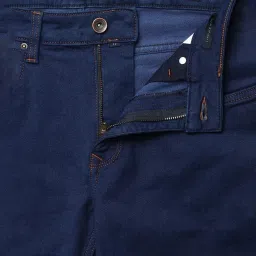 Louis Philippe Jeans Blue Cotton Slim Fit Jeans image 5